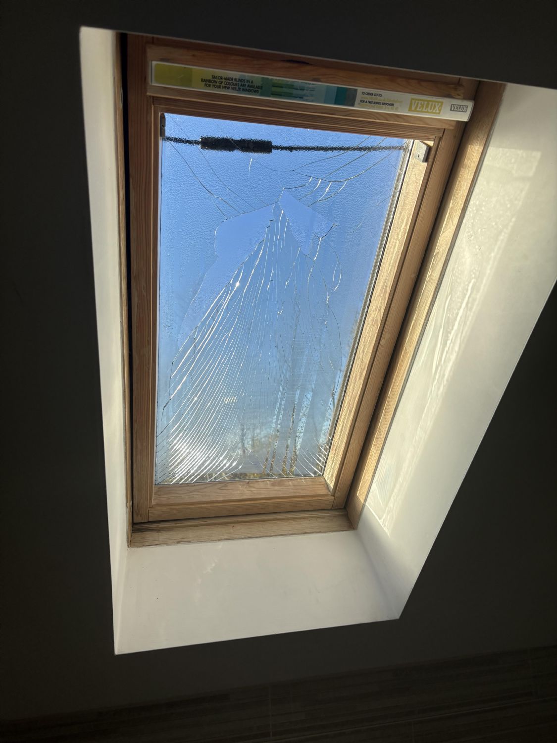 Sostituzione vetri Velux rotti dalla grandine